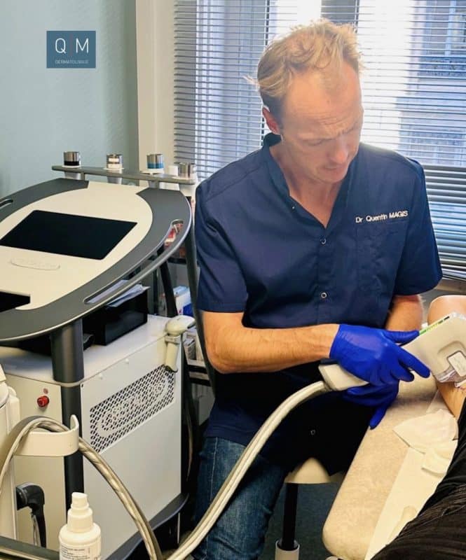 Traitement MiraDry à Lyon pour réduire la transpiration excessive des aisselles réalisé par le Dr Quentin Magis